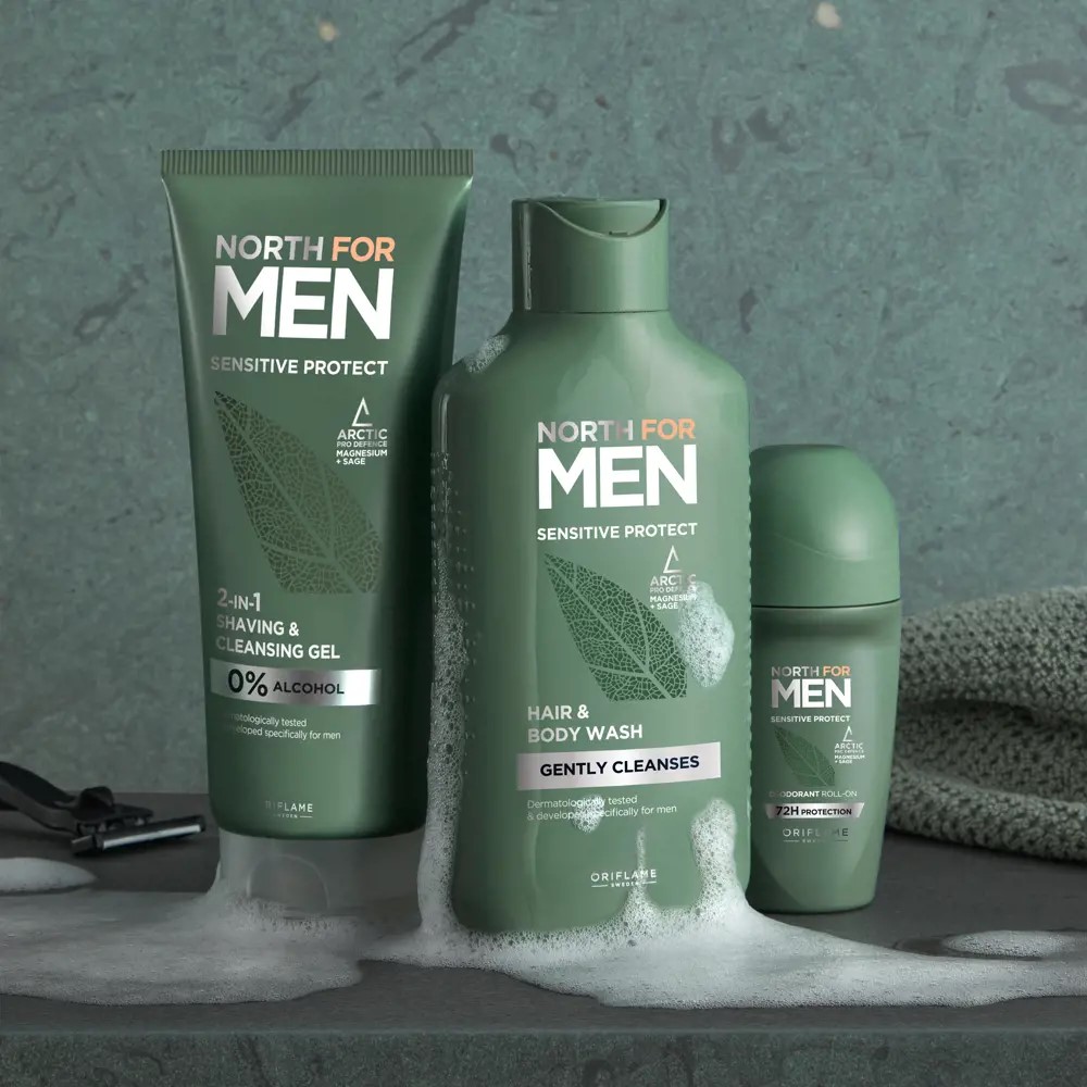 Sữa tắm & gội North For Men Sensitive Protect Hair & Body Wash21 Sữa tắm & gội North For Men Sensitive Protect Hair & Body Wash21